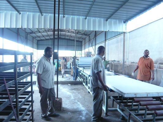 Linia produkcyjna płyt MgO ze strukturą stalową z kontrolą grubości płyty