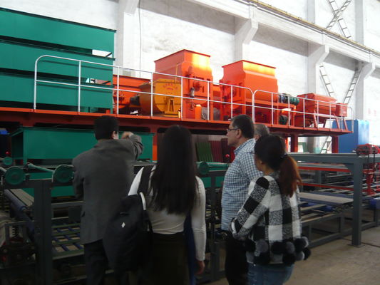 32KW Total Power Sandwich Panel Machine , PLC Control System Sandwich Production Line 