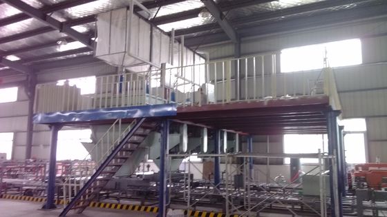 Maszyna do produkcji ognioodpornych płyt falistych z funkcją kontroli grubości płyty