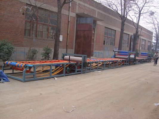 Maszyna do produkcji ścian falistych, Linia technologiczna do nakładania kleju / powlekania / suszenia płyt słomianych