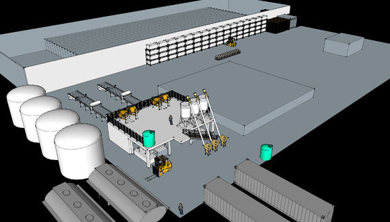 Automatyczna maszyna do produkcji paneli ściennych z wydajnością 2000 mkw