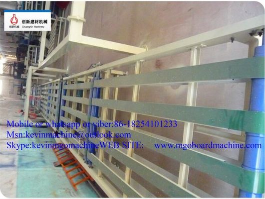 Niebieska linia produkcyjna płyt MgO o mocy 54 KW z mieszalnikiem dwuwałowym