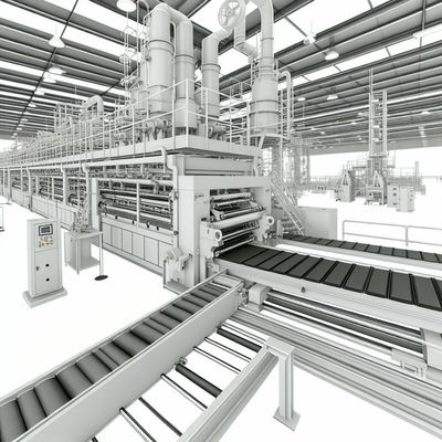 Zewnętrzna linia produkcyjna płyt z cymentów włóknistych o średnicy 2400 mm o absorpcji wody ≤ 10%