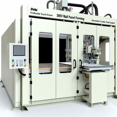 Maszyna do formowania paneli ściennych o mocy 380 V z ekranem dotykowym Delta i automatycznym zasilaczem