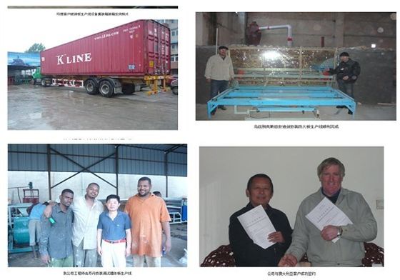 Półautomatyczna maszyna do tworzenia desek z słomy z pszenicy