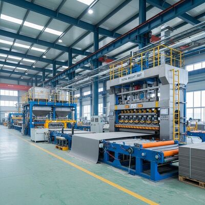 Pełna zautomatyzowana linia produkcyjna płyt cementowo-włóknowych o łącznej masie 200T dla uzyskania jednolitych płyt i grubości