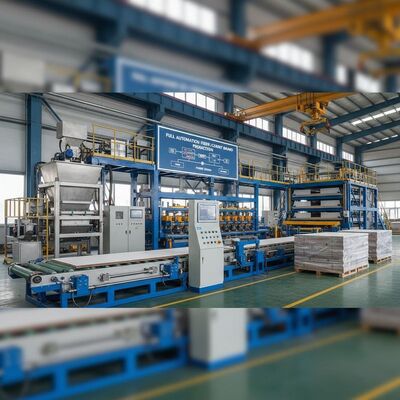 Linia produkcyjna płyt opartych na włóknie cementowej w pełni zautomatyzowana