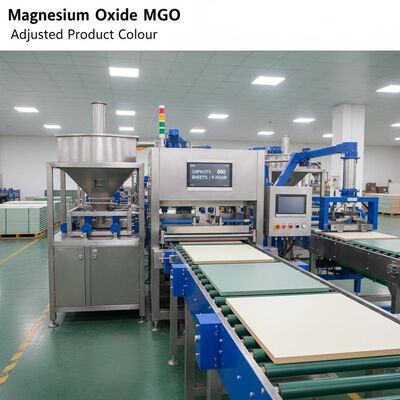 Pełnoautomatyczna linia produkcyjna płyt MgO z regulacją koloru produktu i wydajnością 600 arkuszy/8 godzin dla przemysłu